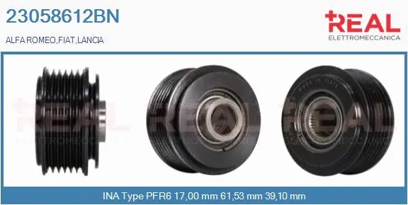 Belt Pulley, alternator (23058612BN)