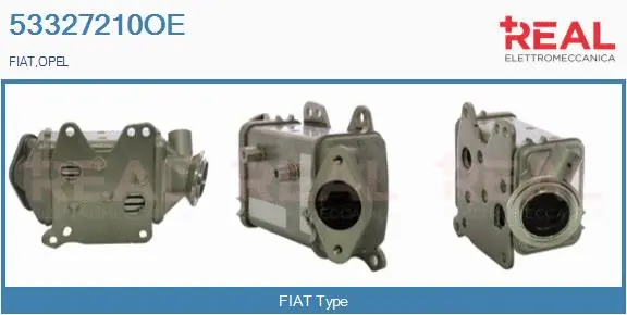 Cooler, exhaust gas recirculation (53327210OE)