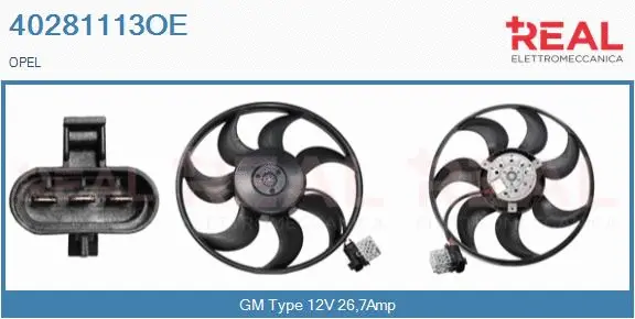 Fan, engine cooling (40281113OE)