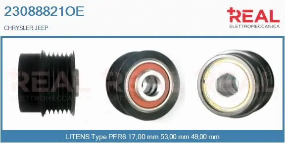 Belt Pulley, alternator (23088821OE)