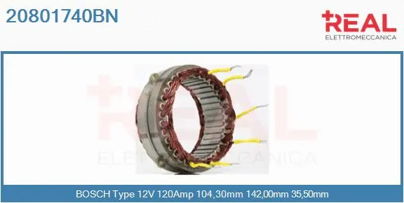 Stator, alternator (20801740BN)