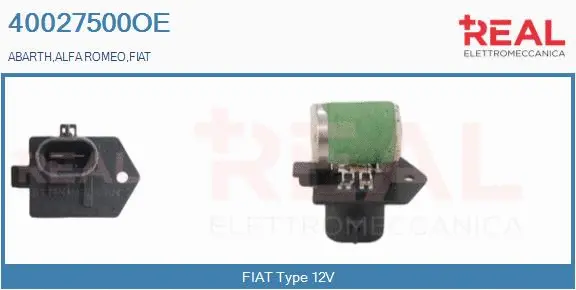Series resistor, electric motor (radiator fan) (40027500OE)