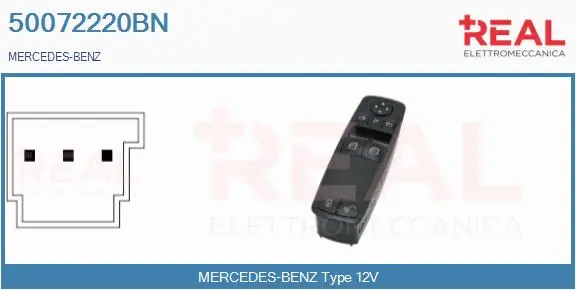 Switch, window regulator (50072220BN)