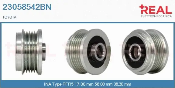 Belt Pulley, alternator (23058542BN)