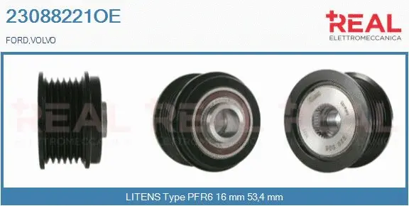 Belt Pulley, alternator (23088221OE)