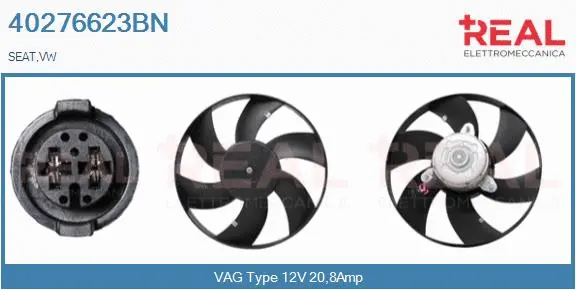 Fan, engine cooling (40276623BN)