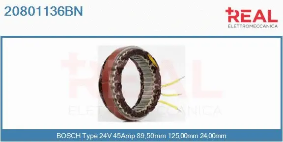 Stator, alternator (20801136BN)
