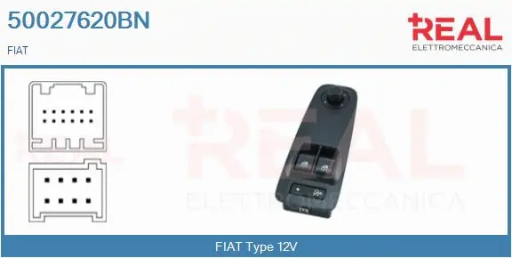 Switch, window regulator (50027620BN)