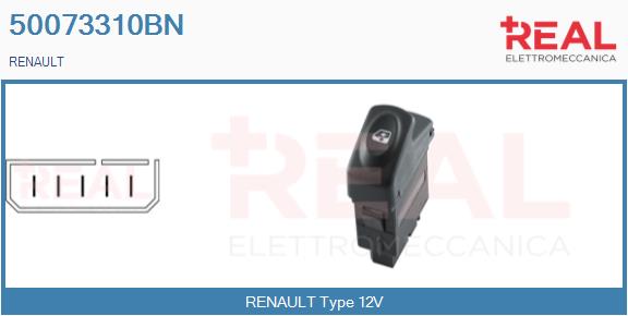 Switch, window regulator (50073310BN)