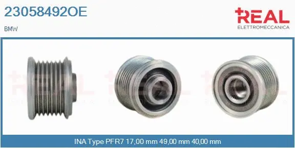 Belt Pulley, alternator (23058492OE)