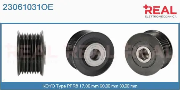 Belt Pulley, alternator (23061031OE)