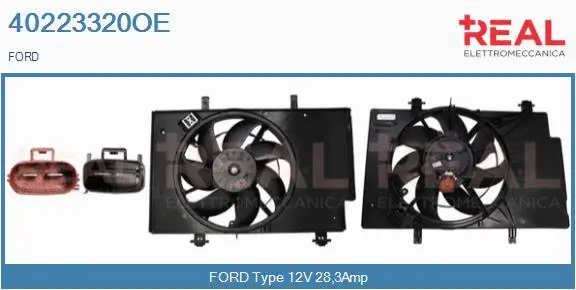 Electric Motor, radiator fan (40223320OE)