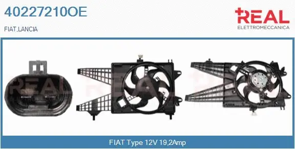 Electric Motor, radiator fan (40227210OE)