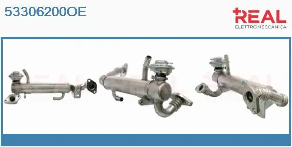 Cooler, exhaust gas recirculation (53306200OE)