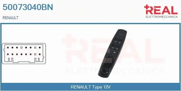 Switch, window regulator (50073040BN)