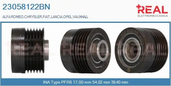 Belt Pulley, alternator (23058122BN)