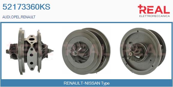 Core assembly, turbocharger (52173360KS)