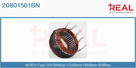 Stator, alternator (20801501BN)