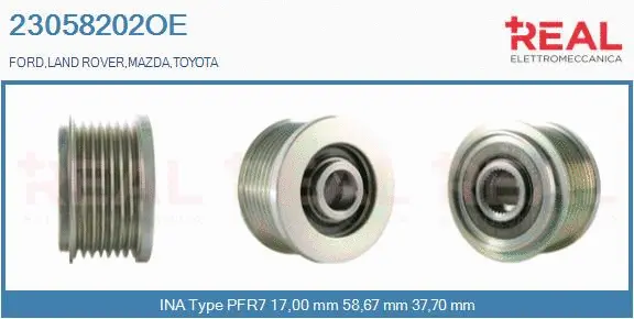 Belt Pulley, alternator (23058202OE)