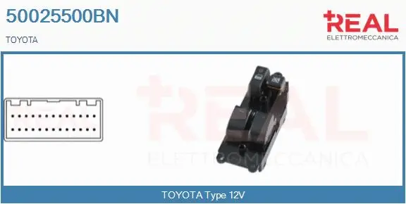 Switch, window regulator (50025500BN)
