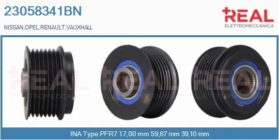 Belt Pulley, alternator (23058341BN)