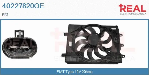 Electric Motor, radiator fan (40227820OE)