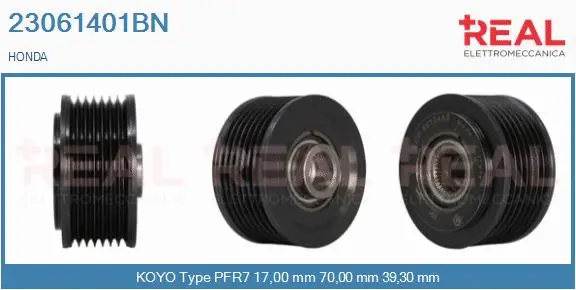 Belt Pulley, alternator (23061401BN)