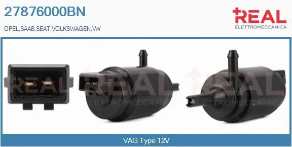 Washer Fluid Pump, window cleaning (27876000BN)