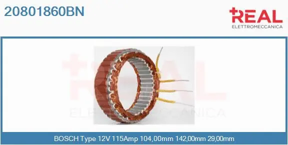 Stator, alternator (20801860BN)