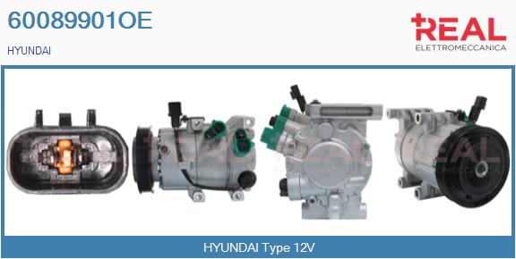 Compressor, air conditioning (60089901OE)