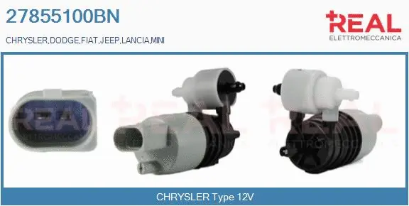 Washer Fluid Pump, window cleaning (27855100BN)