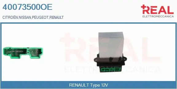 Resistor, interior blower (40073500OE)