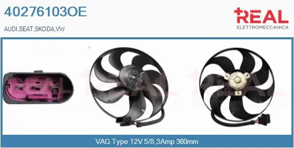 Fan, engine cooling (40276103OE)
