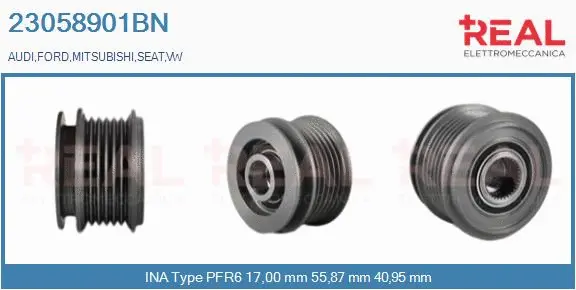 Belt Pulley, alternator (23058901BN)