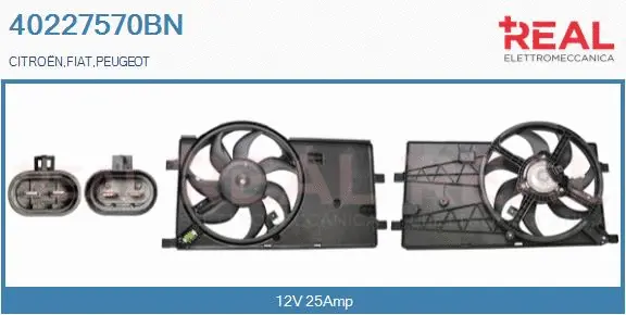 Electric Motor, radiator fan (40227570BN)