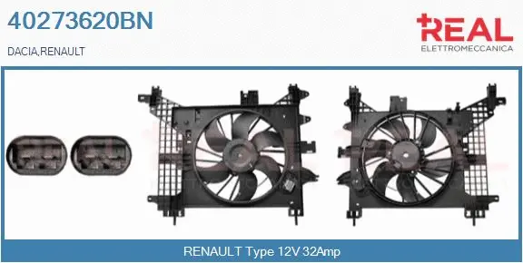 Electric Motor, radiator fan (40273620BN)