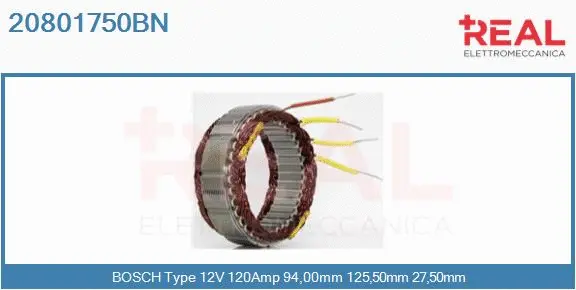 Stator, alternator (20801750BN)