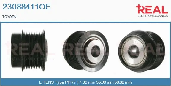 Belt Pulley, alternator (23088411OE)