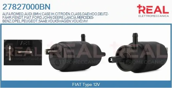 Washer Fluid Pump, window cleaning (27827000BN)