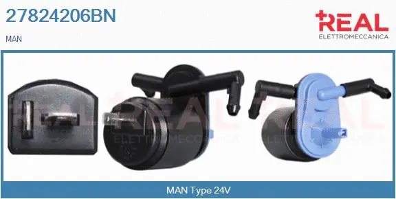 Washer Fluid Pump, window cleaning (27824206BN)