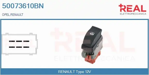 Switch, window regulator (50073610BN)