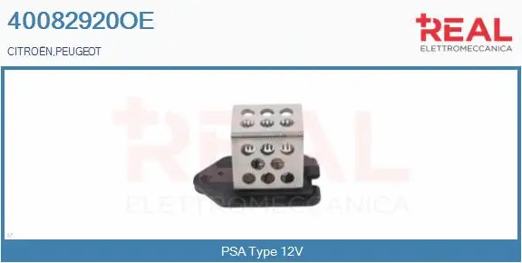 Series resistor, electric motor (radiator fan) (40082920OE)