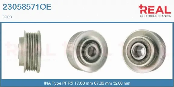 Belt Pulley, alternator (23058571OE)