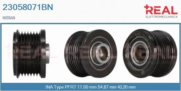 Belt Pulley, alternator (23058071BN)