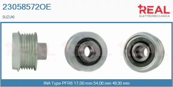 Belt Pulley, alternator (23058572OE)