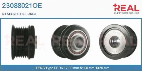 Belt Pulley, alternator (23088021OE)