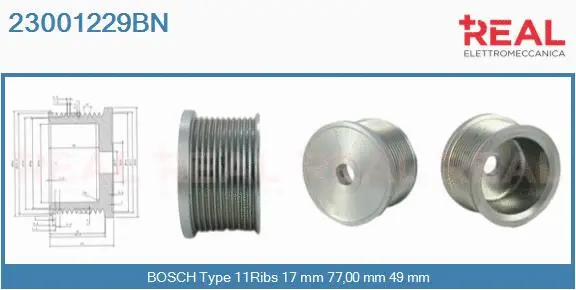 Belt Pulley, alternator (23001229BN)