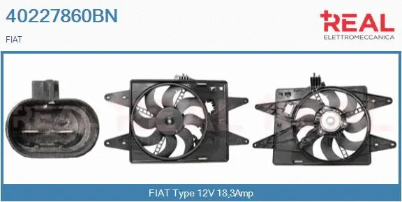 Electric Motor, radiator fan (40227860BN)