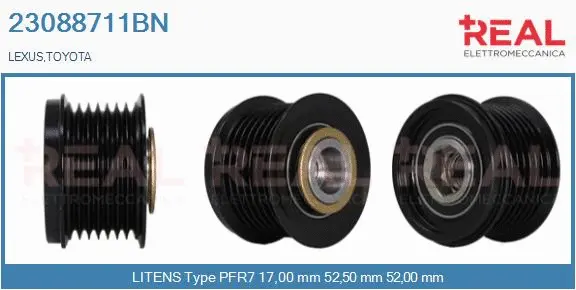 Belt Pulley, alternator (23088711BN)