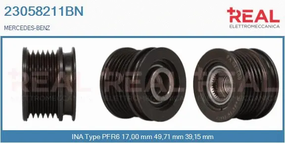 Belt Pulley, alternator (23058211BN)